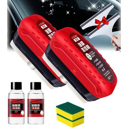 Nettoyant Vitres Athartle, Nettoyant Vitres Voiture Awishday, Chiffon De Nettoyage Universel Pour Vitres, Brosse De Nettoyage Pour Film D'huile Pour Vitres De Voiture, Brosse De Nettoyage Pour Film D'