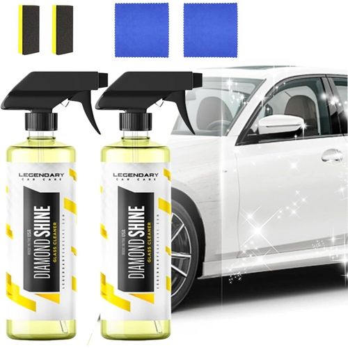 Nettoyant Vitres Legendary Diamond Shine, Nettoyant Vitres Legendary Diamond Shine Sparkle, Nettoyant Vitres Legendary Car Care Diamond Shine, Nettoyant Intérieur De Voiture Adapté À Toutes Les Voitur