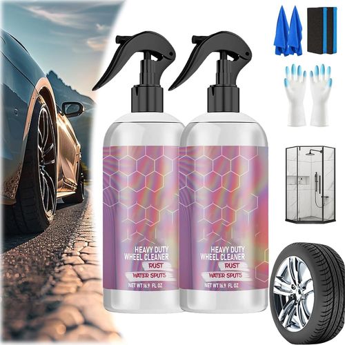 Nettoyant Vitres Mad Acid, Nettoyant Jantes Puissant Mad Acid, Nettoyant Douche Multi-Usage Mad Acid, Produits De Finition Mad, Pour Salle De Bain, Voiture, Meubles (2 Pièces - 500 Ml)