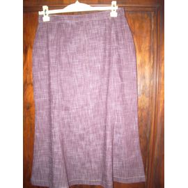 Jupe Anne Weyburn Marron Chiné Taille 40