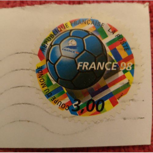 Timbre Oblitéré République Française 3,00 France 98 Coupe Du Monde.
