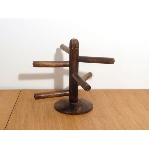 2 Portes Bijoux En Bois Marron Foncé Avec Ses Branches Amovibles