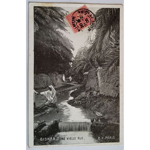 Carte Postale Ancienne, Algérie, Biskra, Une Vieille Rue