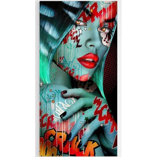 Toile Pop art portrait d'une femme