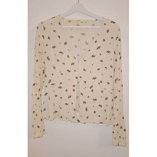 Top Fleuri 100% Viscose Très Bon État Porté 1 Fois