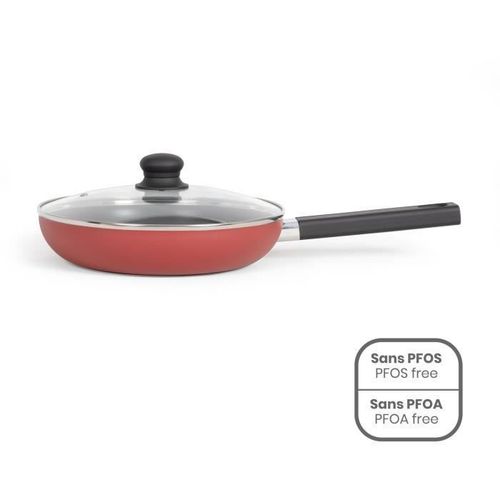 Livoo - Sauteuse Antiadhésif 26cm Avec Couvercle Mep153r