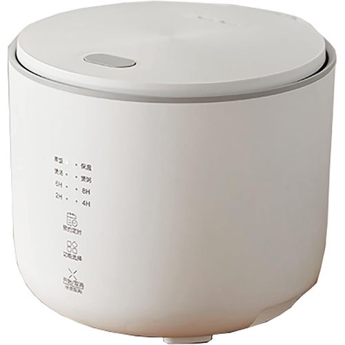 Cuisinière À Riz & Steamer 2L Petite Capacité Céramique Glamique Sphère Épaisse Kettle Noir Anti-Escalier For Dortoir For 1 4 Personnes Rice Cooker (Color White)