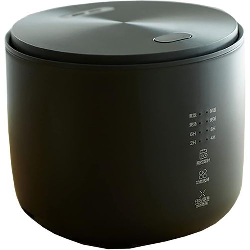 Cuisinière À Riz & Steamer 2L Petite Capacité Céramique Glamique Sphère Épaisse Kettle Noir Anti-Escalier For Dortoir For 1 4 Personnes Rice Cooker (Color Black)