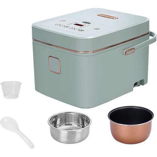 Cuisinière À Riz & Pot De Riz Drainé À Faible Teneur En Sucre 3L Capacité De Grande Capacité Aluminium Antiadhésifs For Le Dortoir Familial For 1 4 Personnes Rice Cooker (Color Green)