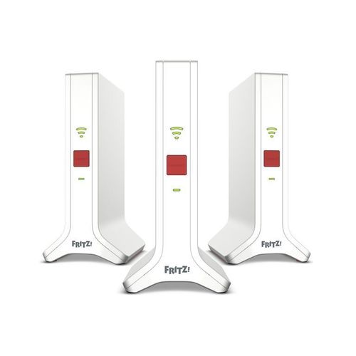 FRITZ!Repeater FRITZ!Mesh Set 4200 3-pack Edition Inter Ripetitore di rete 4200 Mbit/s Rosso, Bianco