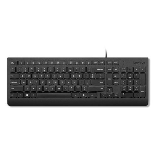 Lenovo Essential - Clavier - USB - QWERTY - Italien - noir - OEM - boîtier marron