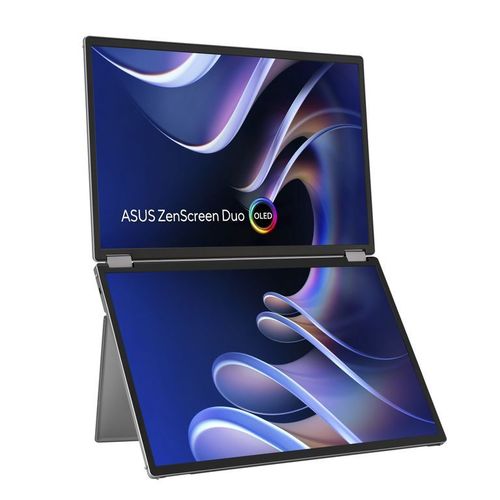ASUS ZenScreen Duo OLED MQ149CD - Moniteur OLED double - 14" - portable - écran tactile - 1920 x 1200 Full HD (1080p) @ 60 Hz - 500 cd/m² - 100000:1 - DisplayHDR 400 True Black - 1 ms - Mini...