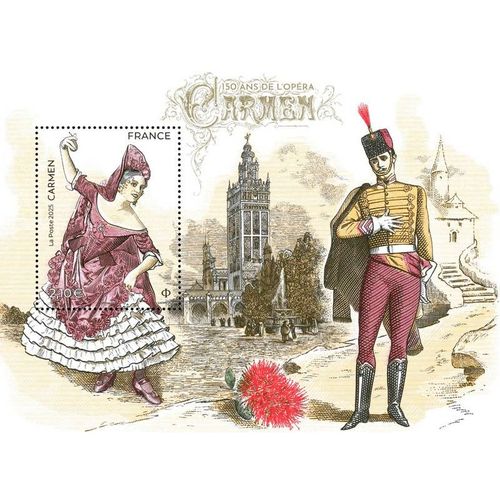 France 2025, Très Beau Bloc Feuillet Neuf** Luxe, Non Encore Répertorié Yvert, 150 Ans De L'Opéra Carmen De Bizet.