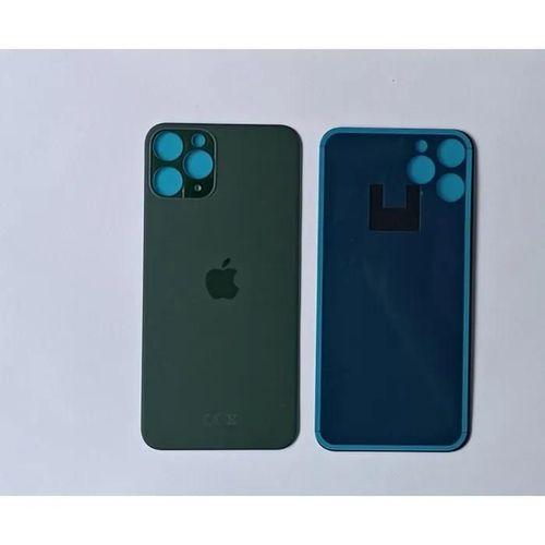 Vitre Arrière Iphone 11 Pro Max Vert Face Arrière Big Hole Logo