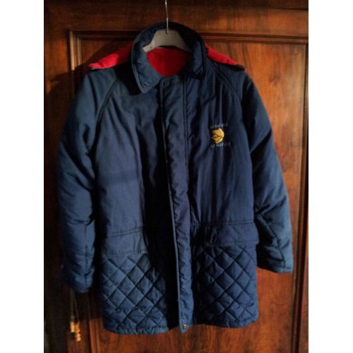 Manteau À Capuche Amovible Bleu L&#39aventure La Nature Taille 9/10ans