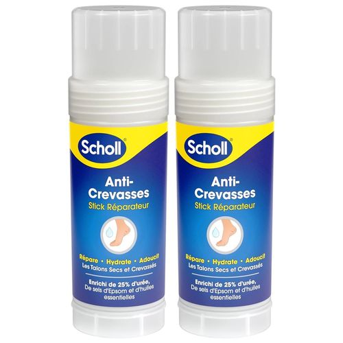 Scholl Lot De 2 Sticks Réparateur Anti-Crevasses - Répare, Hydrate Et Adoucit Les Talons Secs