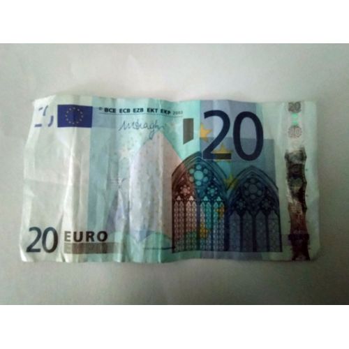 Billet 20 Euros 2002 Draghi