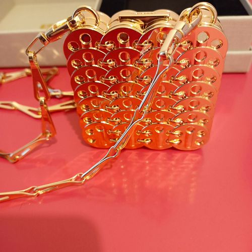 Paco Rabanne Minaudière 1969 Makeup Clutch Doré