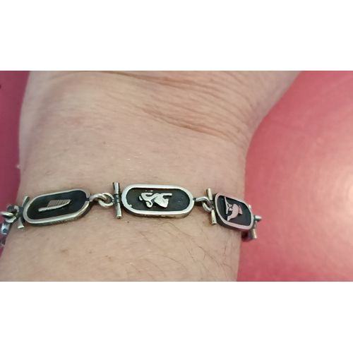 Bracelet Cartouches Hiéroglyphique Égyptiennes