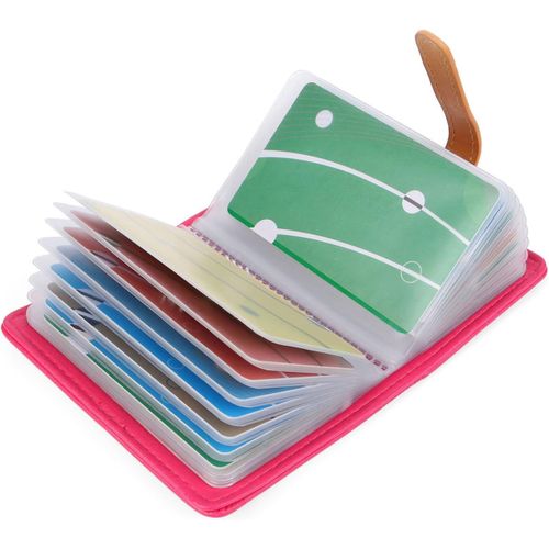 SHIBA-10 Couleurs Porte Cartes de Crédit Femme Homme Cuir - 26 Fentes[343]