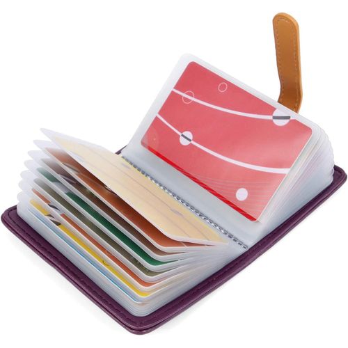 SHIBA-10 Couleurs Porte Cartes de Crédit Femme Homme Cuir - 26 Fentes[341]