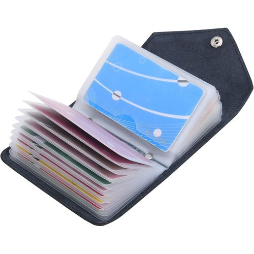 SHIBA-Porte Cartes de Crédit Femmes Homme Cuir 20 Fentes[980]