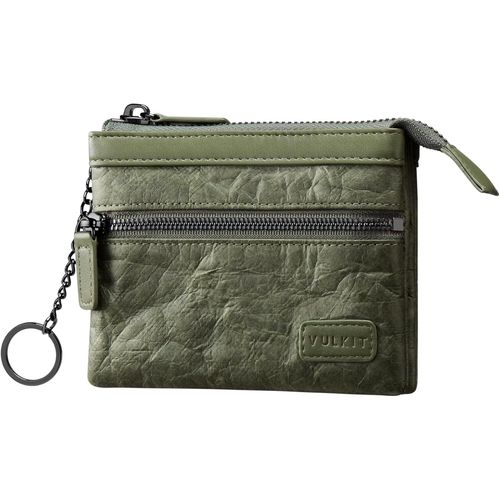 SHIBA-Porte Cartes de Crédit étanche EDC Pochette Dupont en Papier avec Porte-clés Amovible Pochette Zippée Bloquant Les RFID pour[8