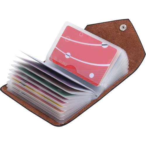 SHIBA-Porte Cartes de Crédit Femmes Homme Cuir 20 Fentes[978]