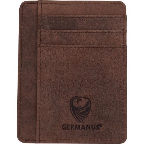 Shiba-Étui Pour Cartes De Crédit - Fabriqué En Ue - Étui En Cuir Pour Cartes De Crédit Et Cartes De Visite, Marron (Ii)., Taille U[1