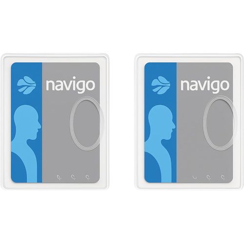 Shiba-Idée Pro Mobilité® Lot De 2 Étuis Porte-Cartes Rigides Transparents ¿ Protection Cartes Bancaires, Navigo, Badges ¿ Format C[3