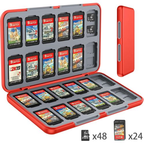 Shiba-Étui Pour Cartes De Jeu Pour Nintendo Switch, Boite De Rangement Jeux Pour Nintendo Switch, Avec 24 Emplacements Pour Cartes[1