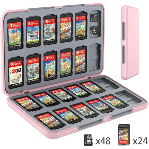 Shiba-Étui Pour Cartes De Jeu Pour Nintendo Switch, Boite De Rangement Jeux Pour Nintendo Switch, Avec 24 Emplacements Pour Cartes[1