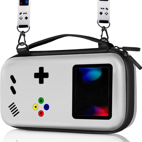 Shiba-Étui De Transport Pour Nintendo Switch/Switch Oled, Étui De Transport De Voyage Coque Rigide Avec Sangle De Jeu Rétro Mignon[1