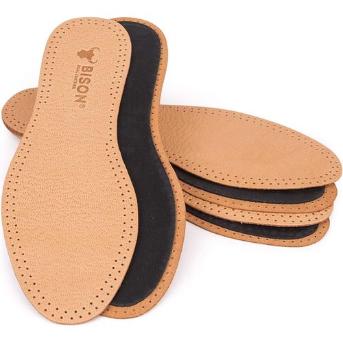 Shiba-Semelles Chaussures Confort 3 Paires - Semelle Cuir - Semelle Anti Odeur Et Transpiration Pour Homme Et Femme (37, Beige)[485]
