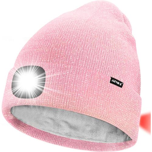Shiba-Unisexe 8 Led Bonnet Lampe Frontale,Usb Rechargeable Rouge Feu Arrière Clignotant Chapeau De Course Lumière Chaud Polaire Do[3