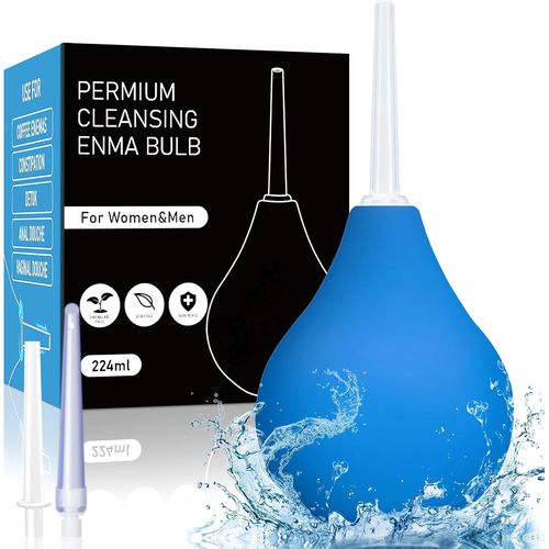 Shiba-Poire À Lavement Intime Anale - Poire De Lavement Intime Anus Douche 224ml,Poire Pour Lavement Rectale En Silicone Médicale [2