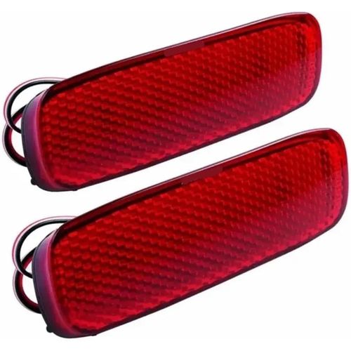 Générique Feux De Signalisation Arrière Du Véhicule Paire De Réflecteurs De Pare-Chocs Pour Arrière Led Rouges,Feux Stop, Pour Citroën C1 C5, Pour Peugeot 107 206 607,Pour Expert,Pour Fiat