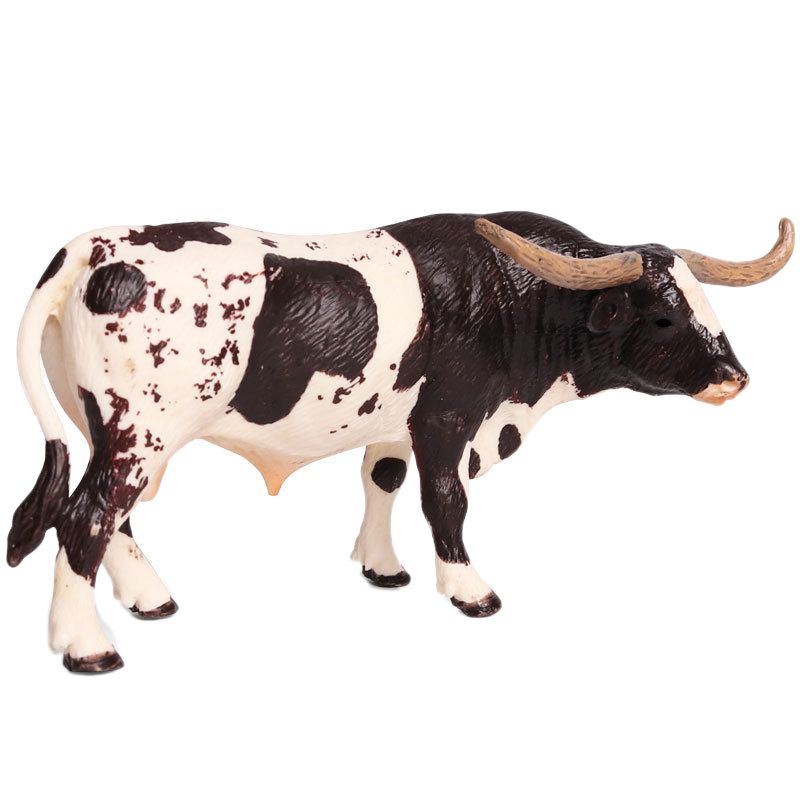 Plastique Longhorn Bull Bovins Animaux Figurines D'action St...