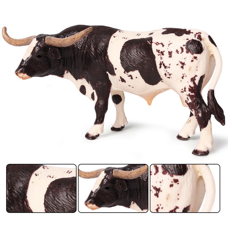Plastique Longhorn Bull Bovins Animaux Figurines D'action St... - 4
