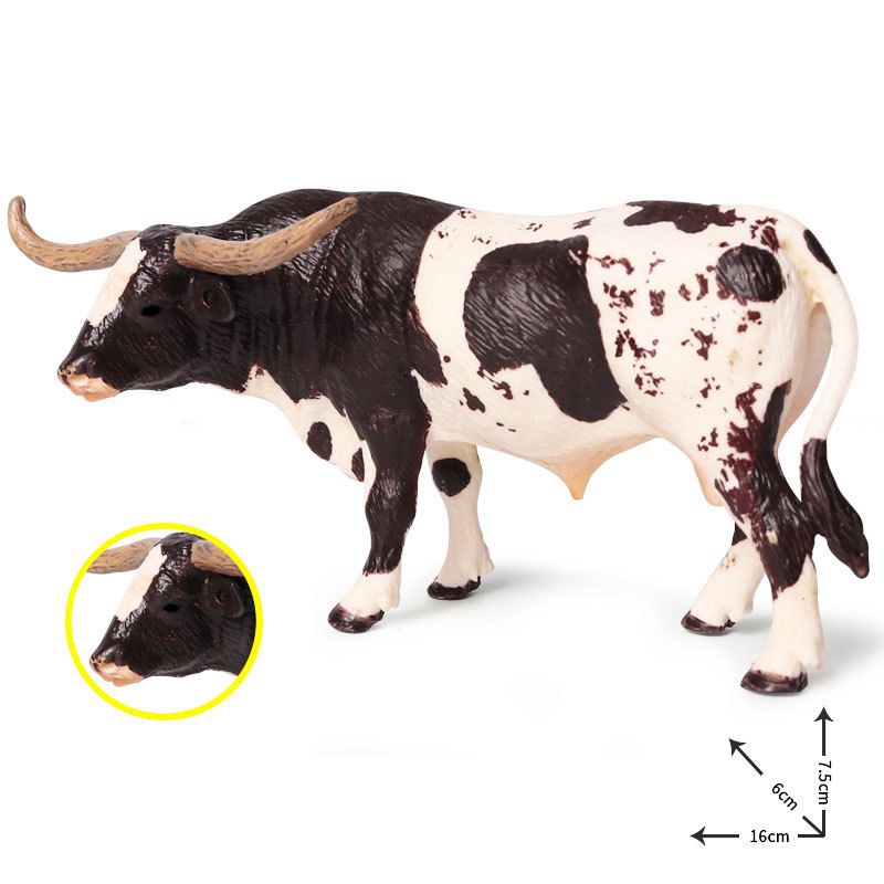 Plastique Longhorn Bull Bovins Animaux Figurines D'action St... - 5
