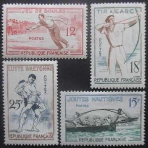France Série N°1161 Au 1164 Jeux Traditionnels Neuf **