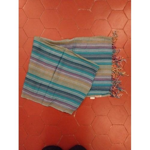 Écharpe Viscose Rayé Camaïeu Bleu B.N.K.