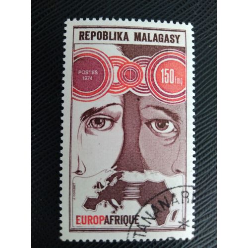 Timbre Madagascar Y T 545 Europafrique 1974 (030509 )