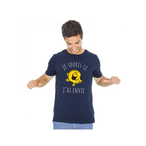 T-Shirt Homme "Je Souris Si J'ai Envie" Bleu