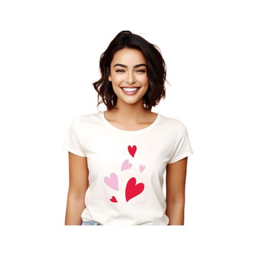 Tshirt Femme Back Many Hearts
