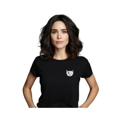Tshirt Femme Chat Clin Doeil Coeur