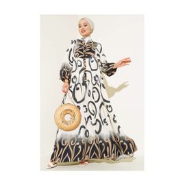 Robe Hijab À Motifs Authentiques