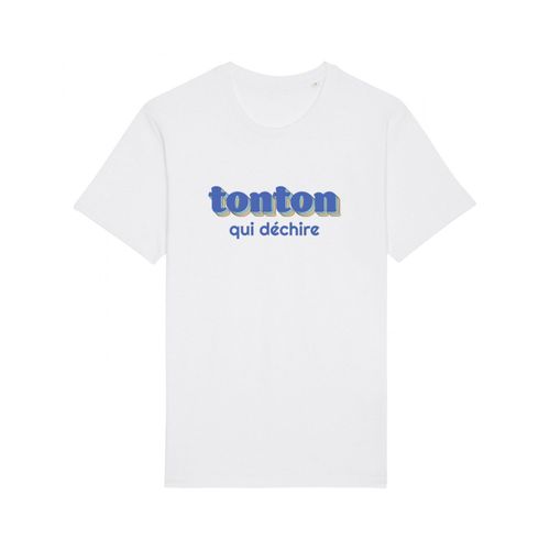 T-Shirt Homme "Tonton Qui Déchire" Blanc