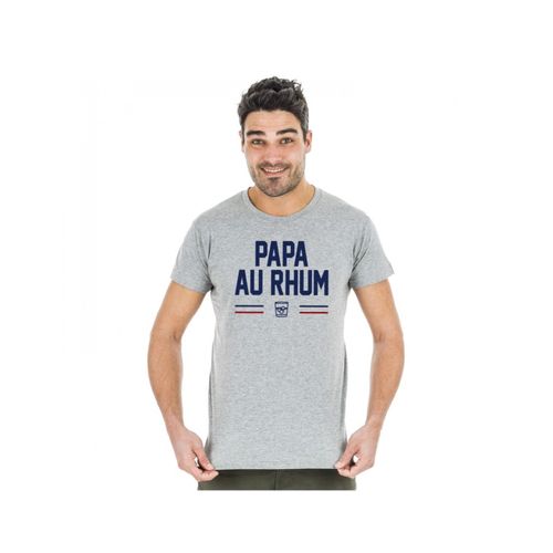 T-Shirt Homme "Papa Au Rhum" Gris