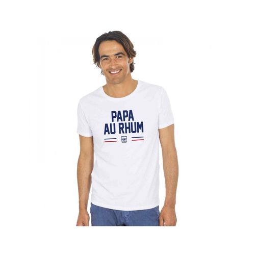 T-Shirt Homme "Papa Au Rhum" Blanc